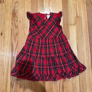 Crewcuts Girls' tartan ruffle tiered holiday dress. Plaid, Size 5 Christmas